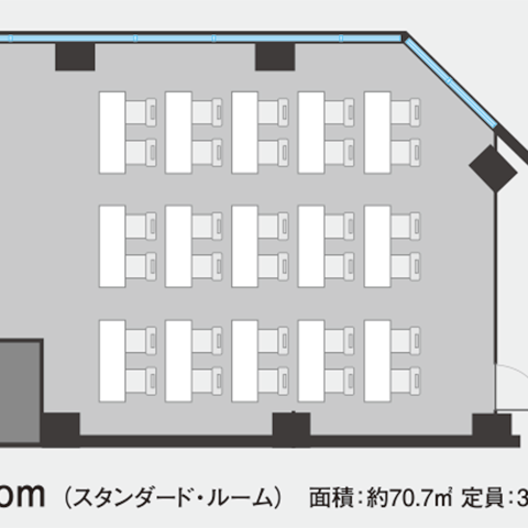 スタンダードルーム（平面図）